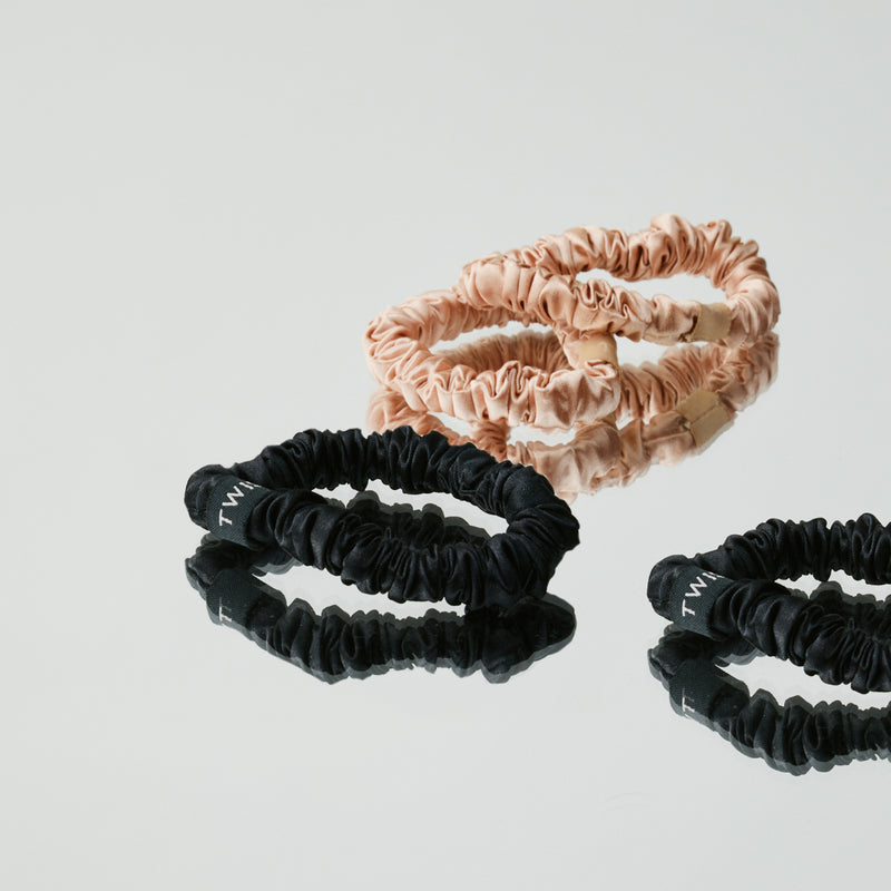 Satin Scrunchies - 4 Pack